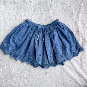 Cat & Jack Blue Eyelet Skirt
